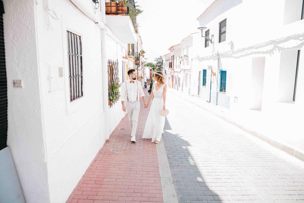 Hochzeit in Spanien - Heiraten im Ausland Bilder in der Innenstadt